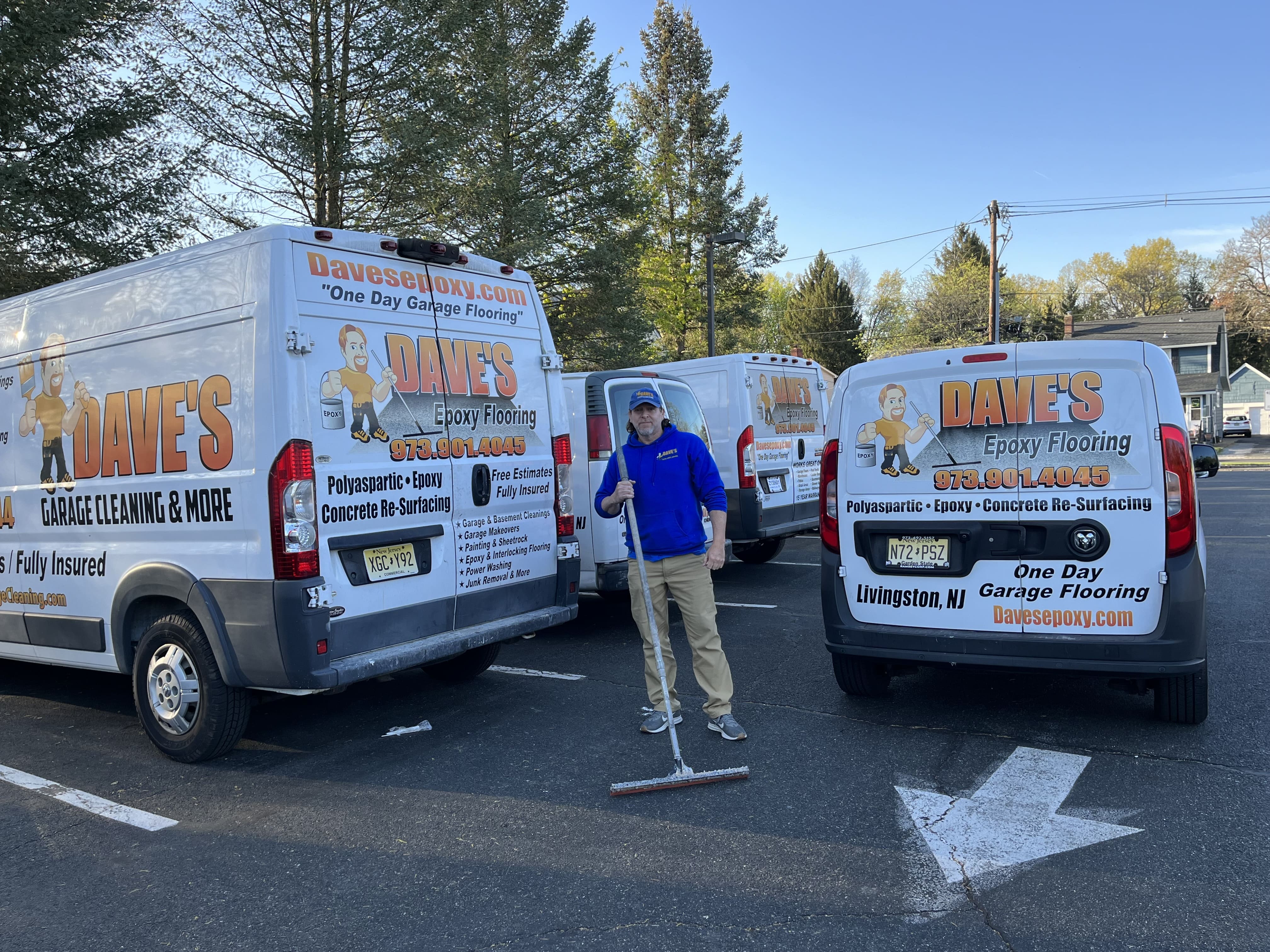 Dave's Epoxy installation fleet